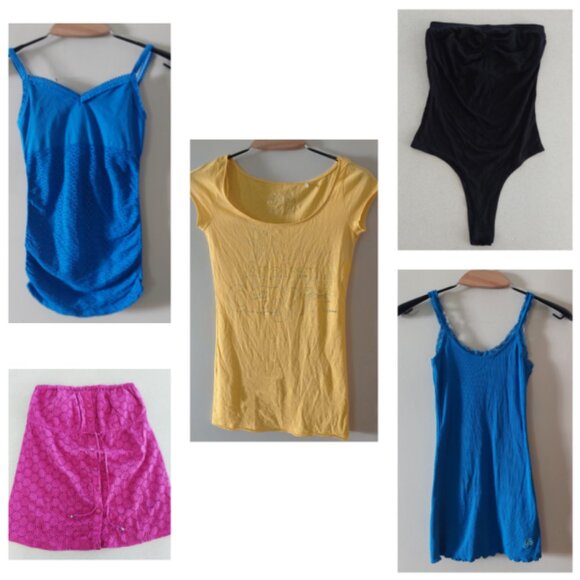 NWOT New GUESS Marciano sz XS Tee Tank Tube Top Bodysuit Lot - Picture 1 of 14